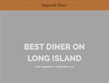 Tablet Screenshot of imperialdiner.com